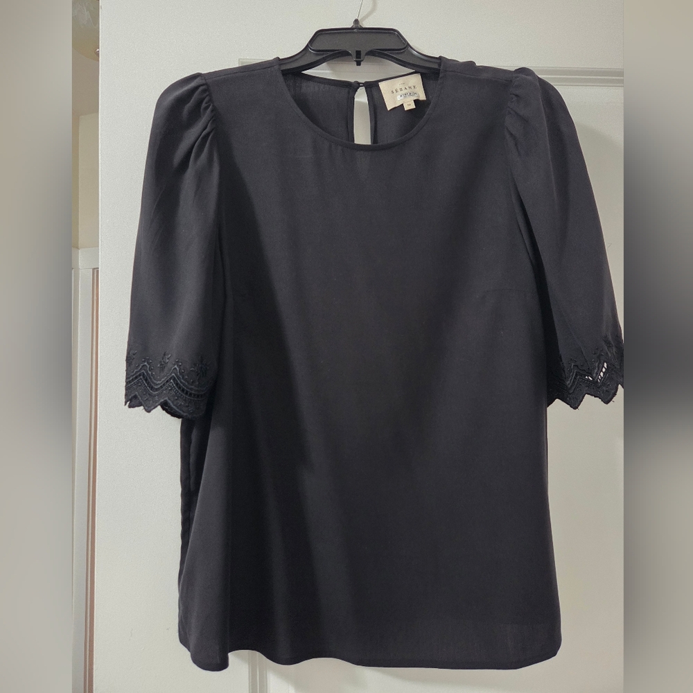 Sezane Léopoldine Blouse Noir. - Size 38